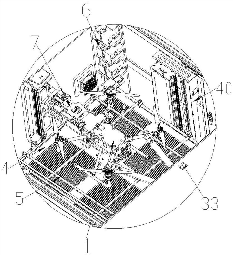 Unmanned aerial vehicle automatic battery replacing station