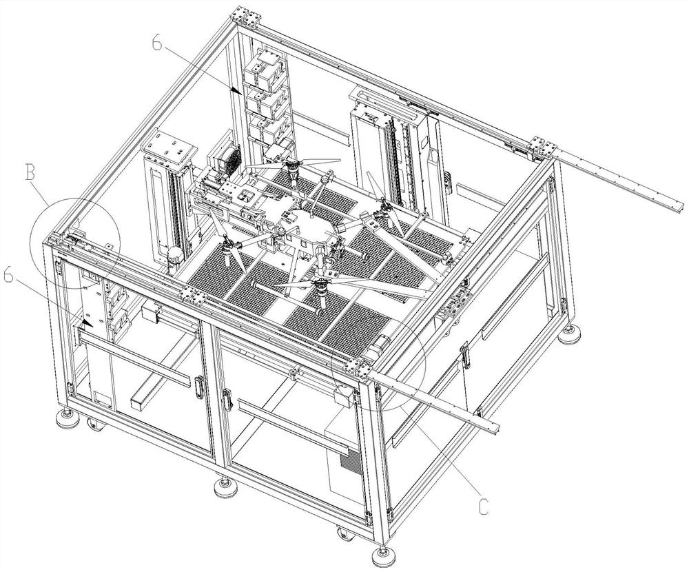 Unmanned aerial vehicle automatic battery replacing station