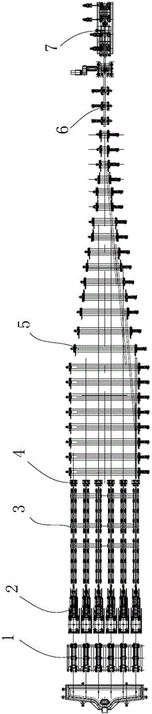 Wire rod continuous casting billet heating-free direct rolling system and method