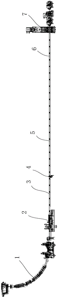 Wire rod continuous casting billet heating-free direct rolling system and method