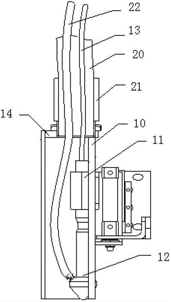 Combined exhaust cooling system of laser cutting device