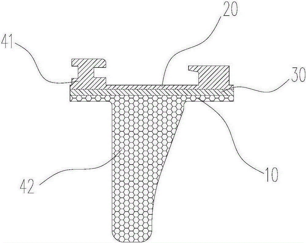 Double-metal prosthesis component