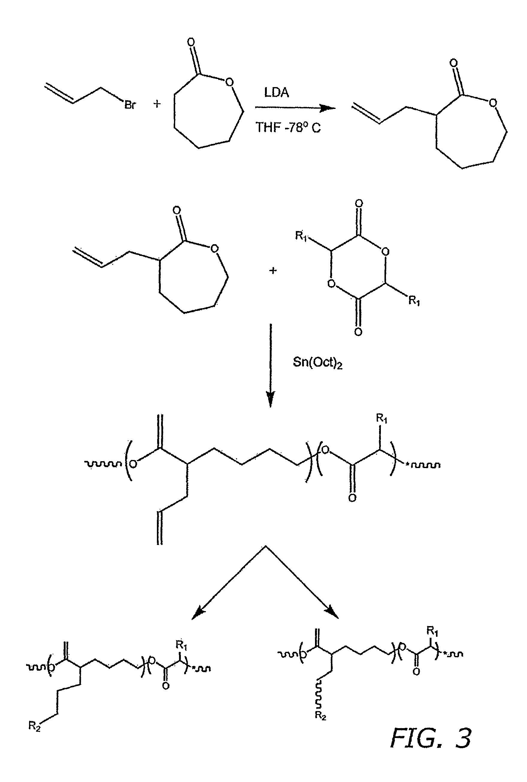 Medical devices and coatings therefore comprising biodegradable polymers with enhanced functionality