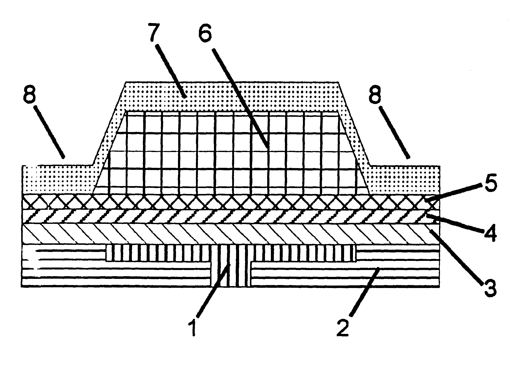 Method for producing an organic light emitting device (OLED) and structure produced thereby