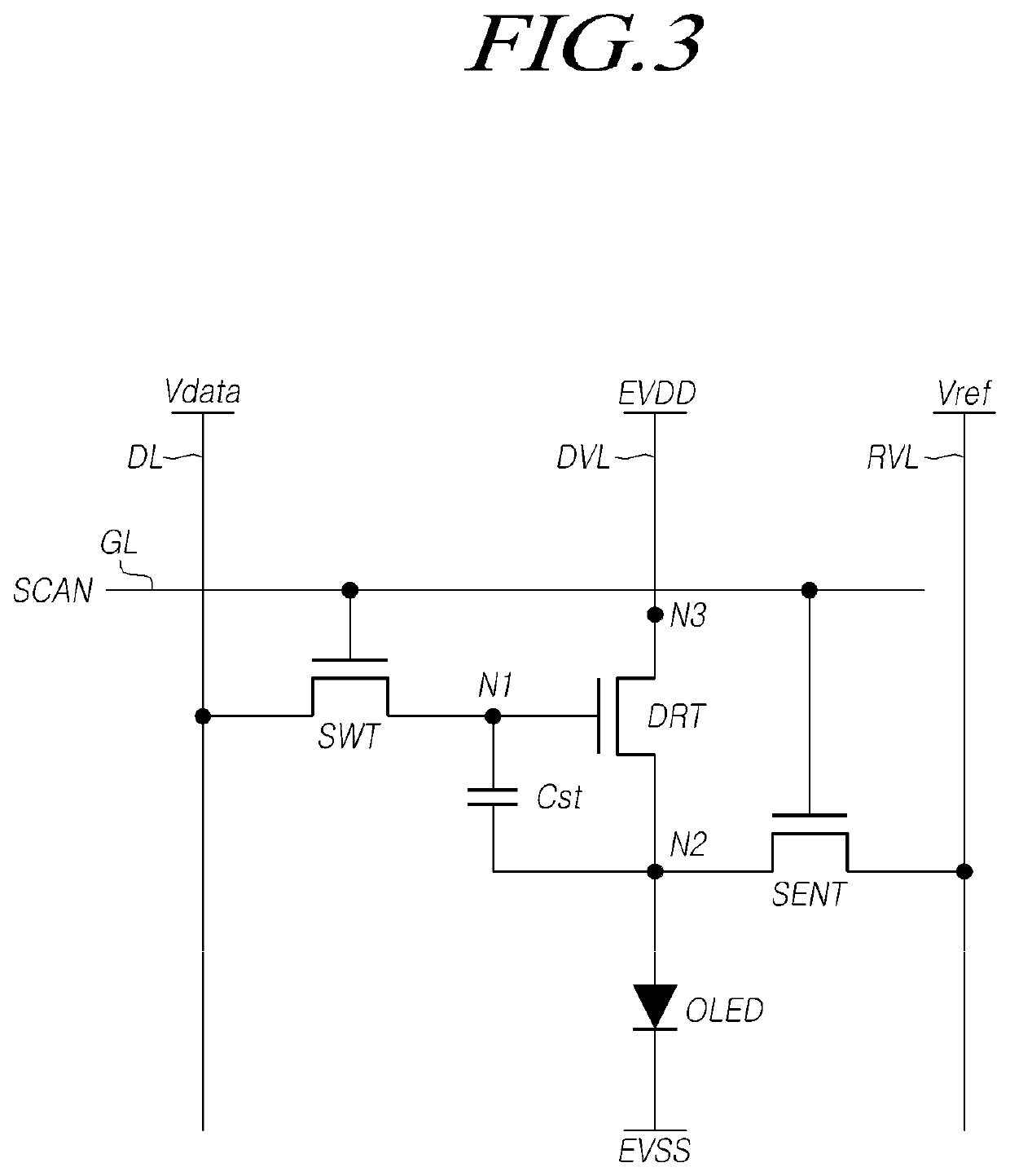 Method of sensing characteristic value of circuit element and display device using it