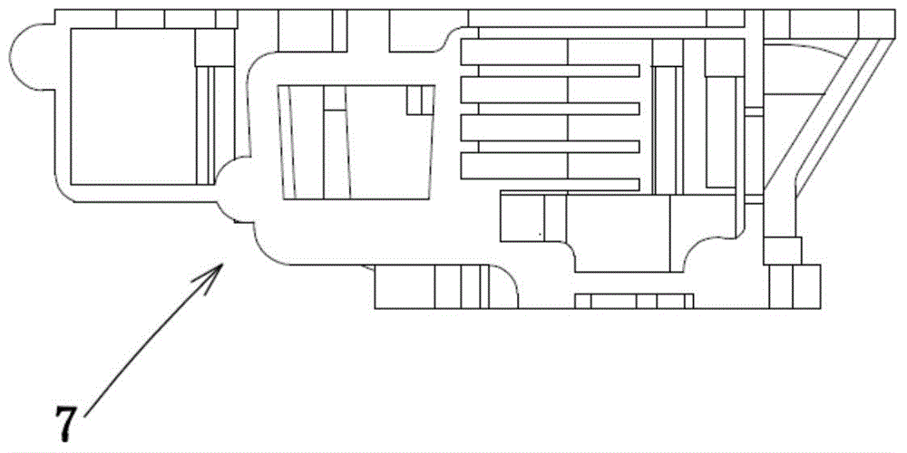 Gating system for cylinder cover of single-cylinder air cooled engine