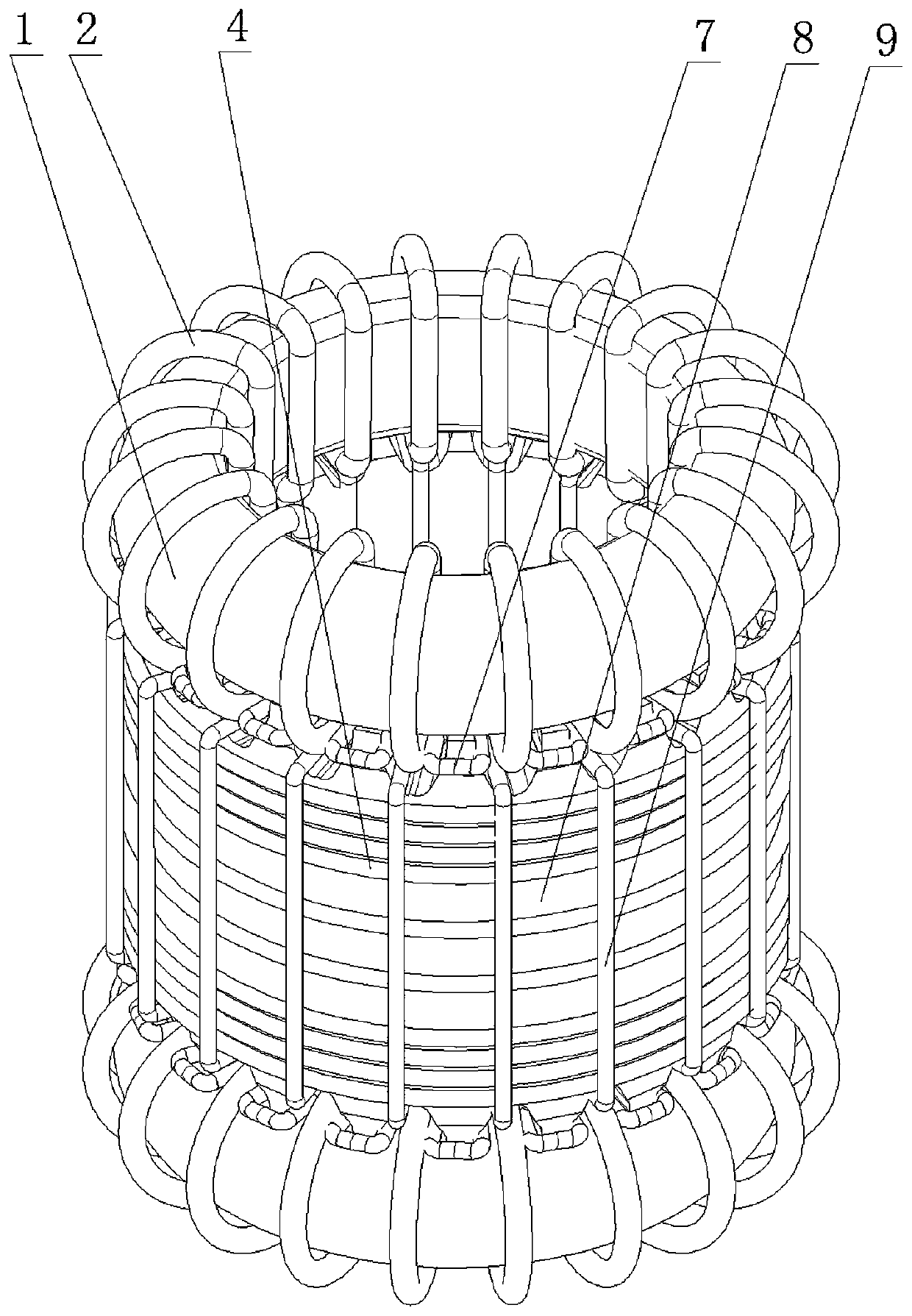 A controllable nuclear fusion device with a dumbbell-shaped structure