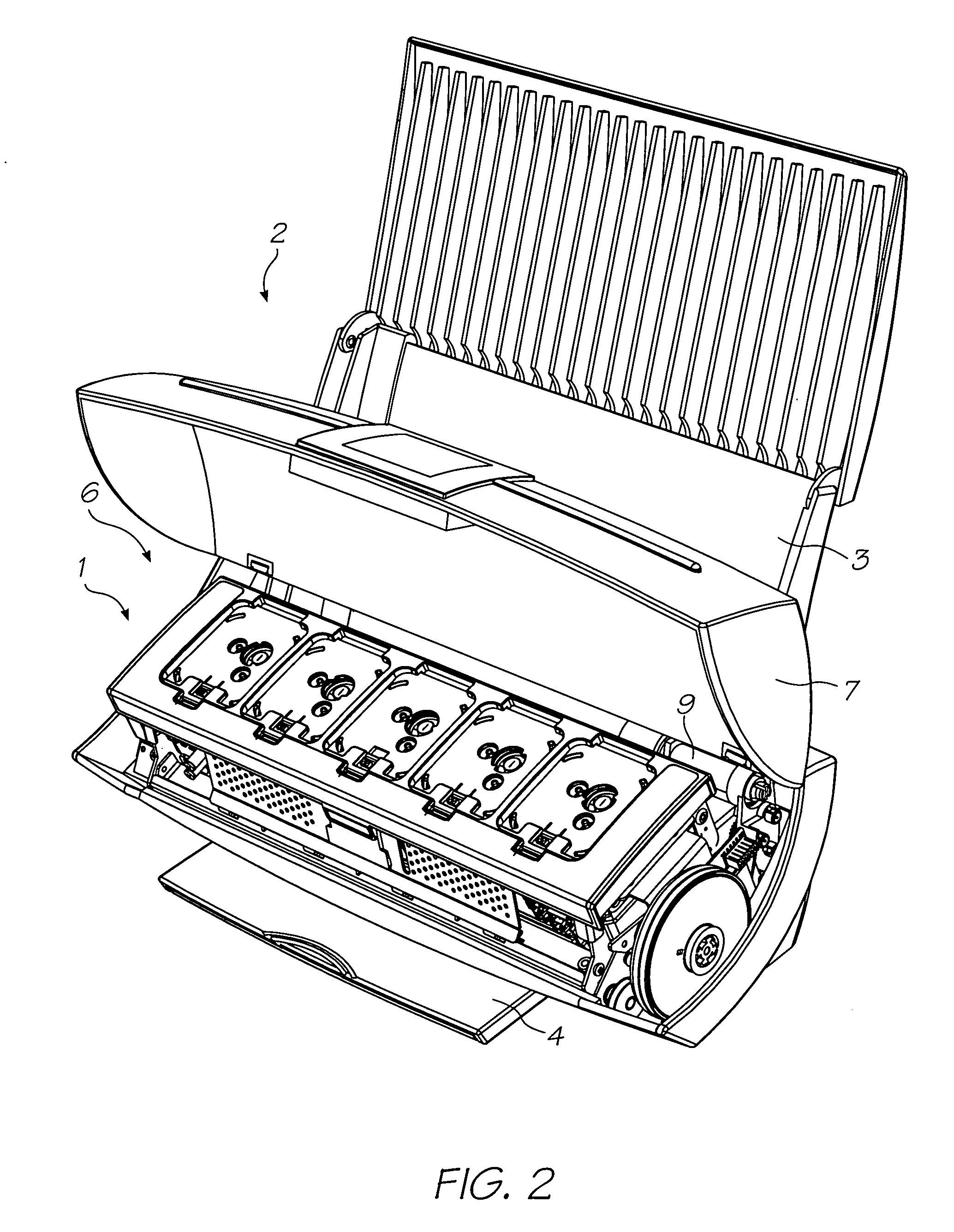 Inkjet printhead with electrical disconnection of printhead prior to removal