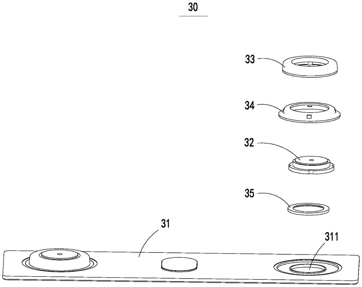 Top cover assembly and secondary battery