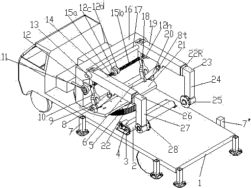 Cable pay-off specialized vehicle