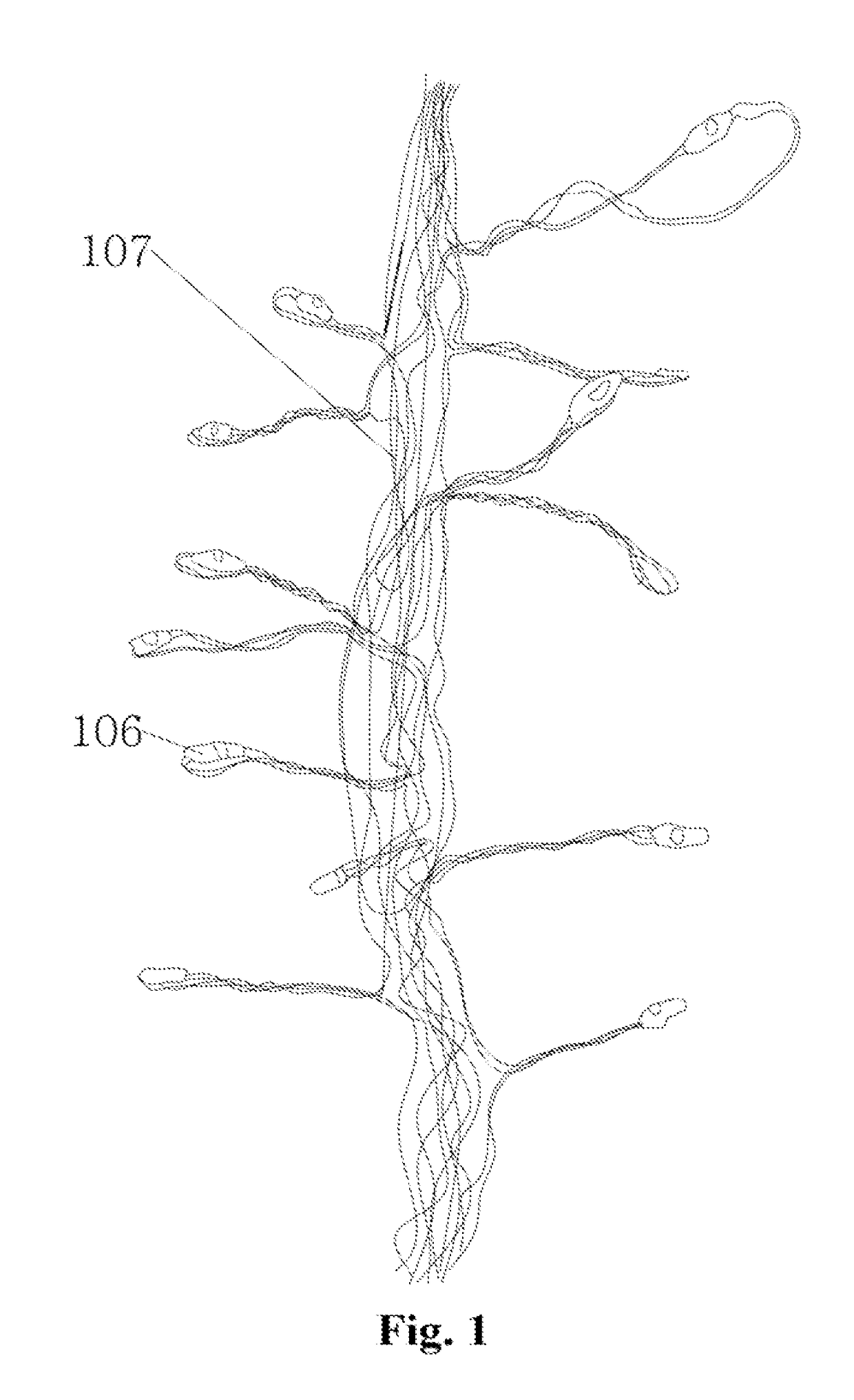 Vine lamp and production method thereof