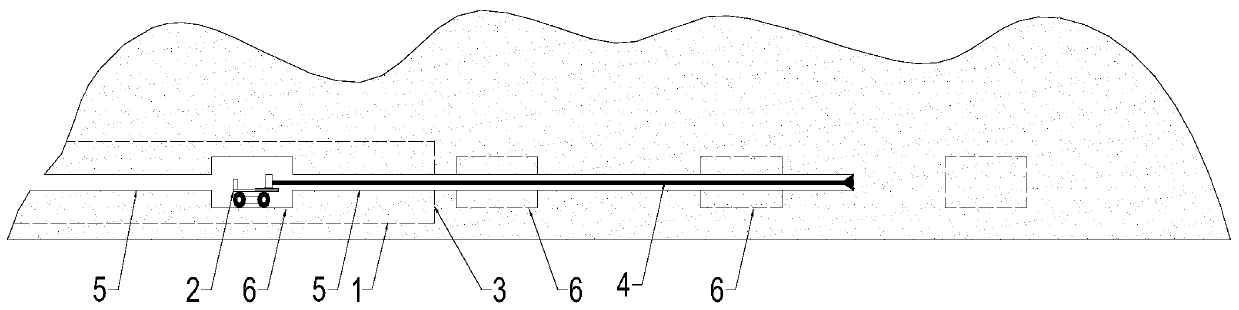 One-kilometer or above advance geology forecast method of tunnel