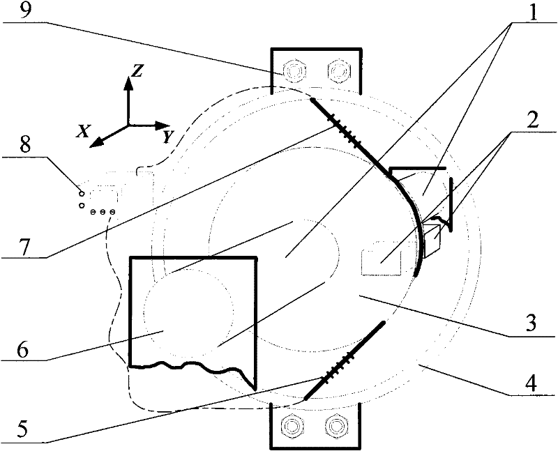 Torsion fiber optic acceleration transducer