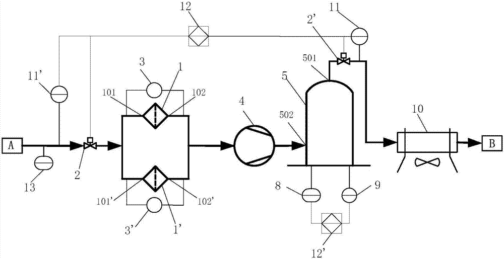 A kind of deoxidation method of converter gas