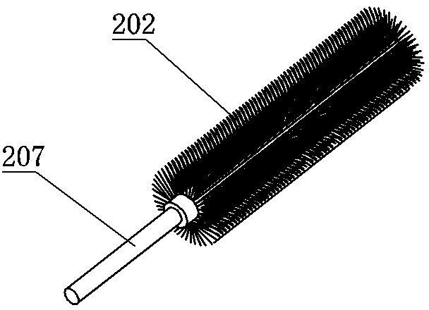 Bottle washing device for bottle washing machine