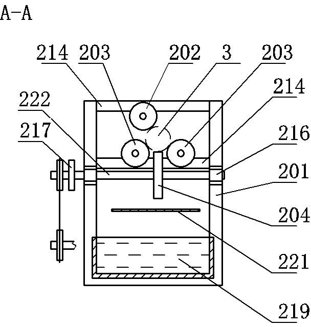 Bottle washing device for bottle washing machine