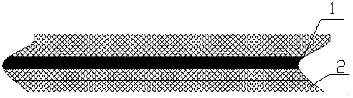 Embedded type high-temperature co-curing high-damping composite material and preparation process thereof