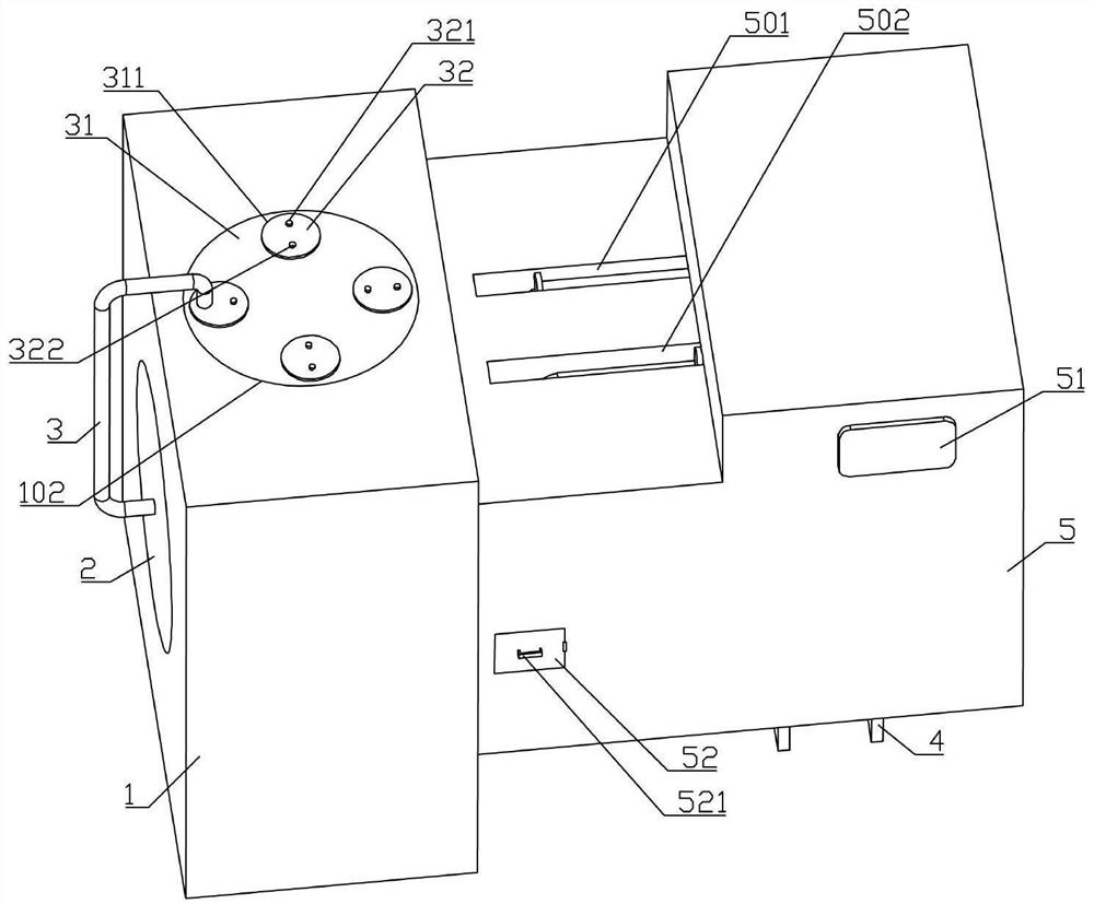 Continuous thermal cracking device for smoking set material