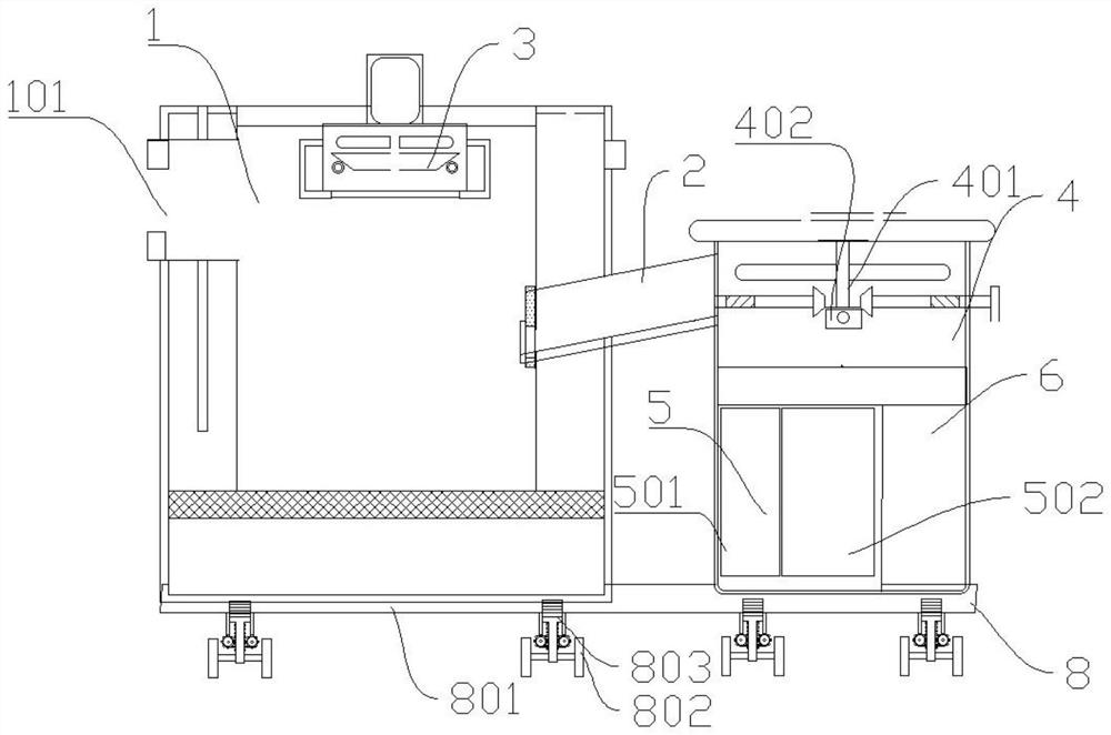 Garbage classifying and screening device and garbage treatment system
