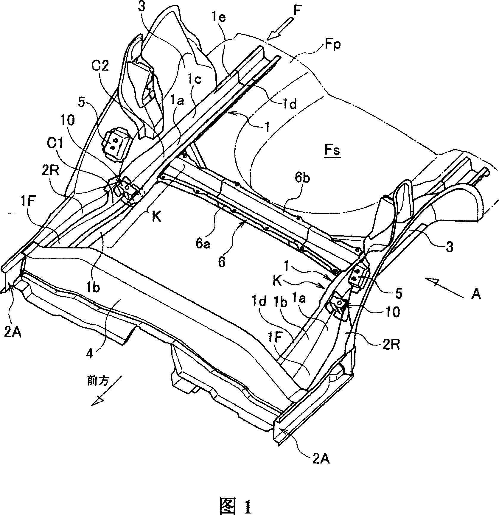 Vehicle body rear part structure