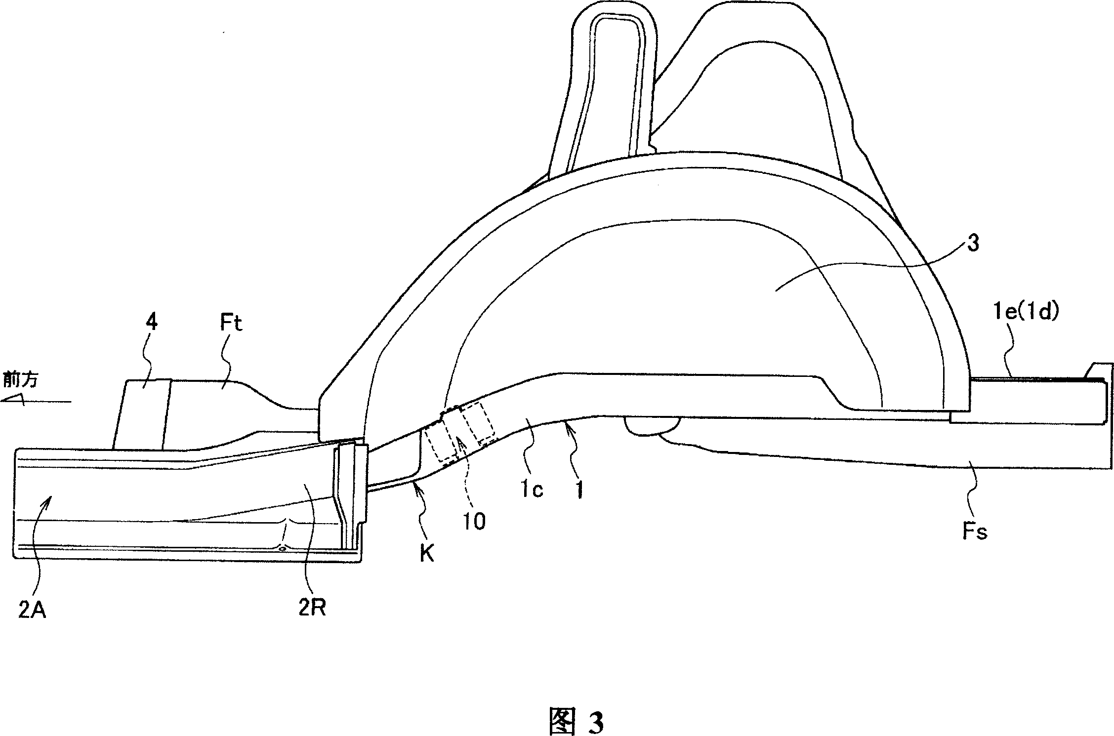 Vehicle body rear part structure