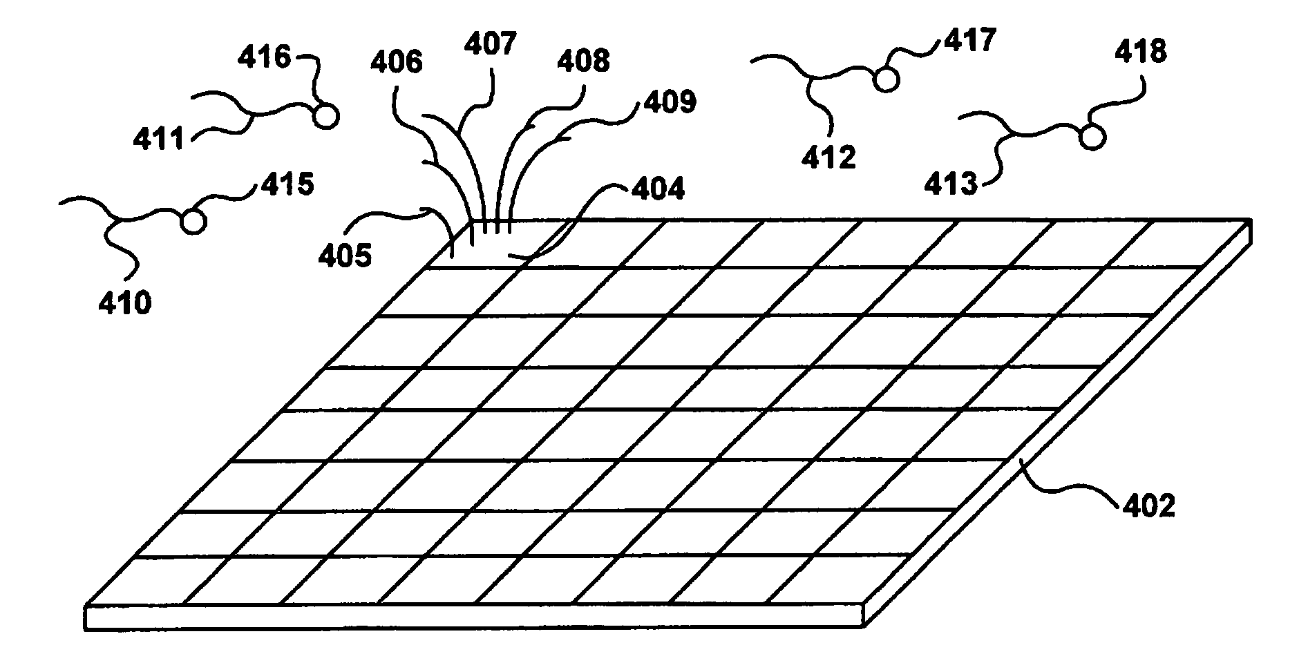 User interface for molecular array feature analysis