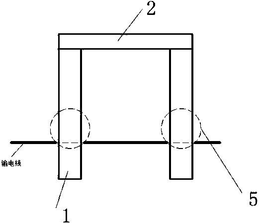 Obstacle-crossing mechanism for inspection robot of power transmission line