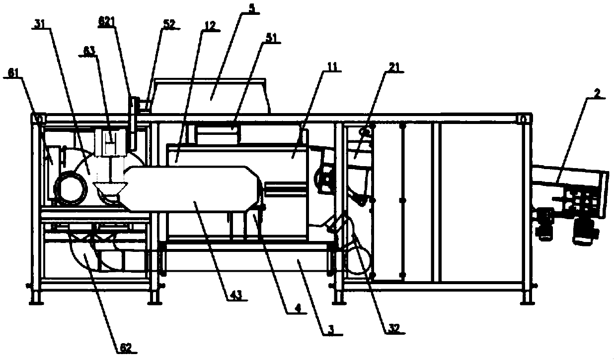 Building waste screening device