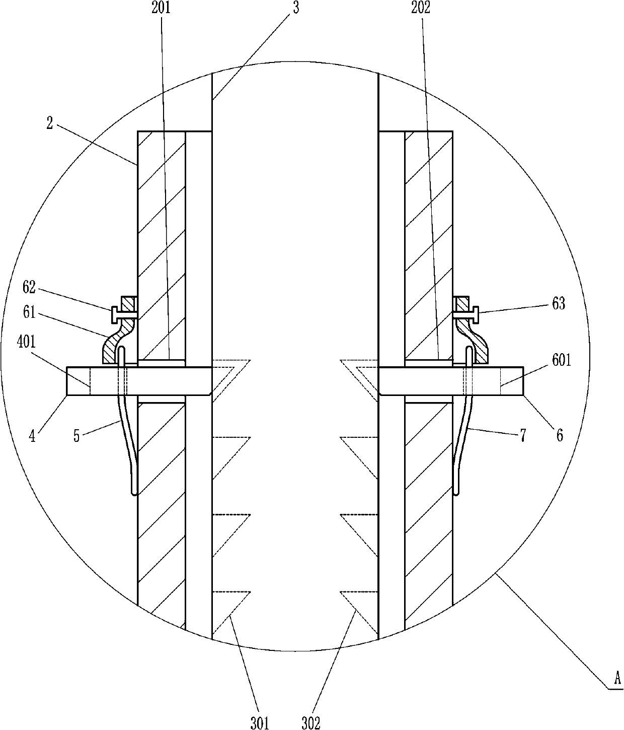 Adjustable bearing fixing device for ophthalmology department