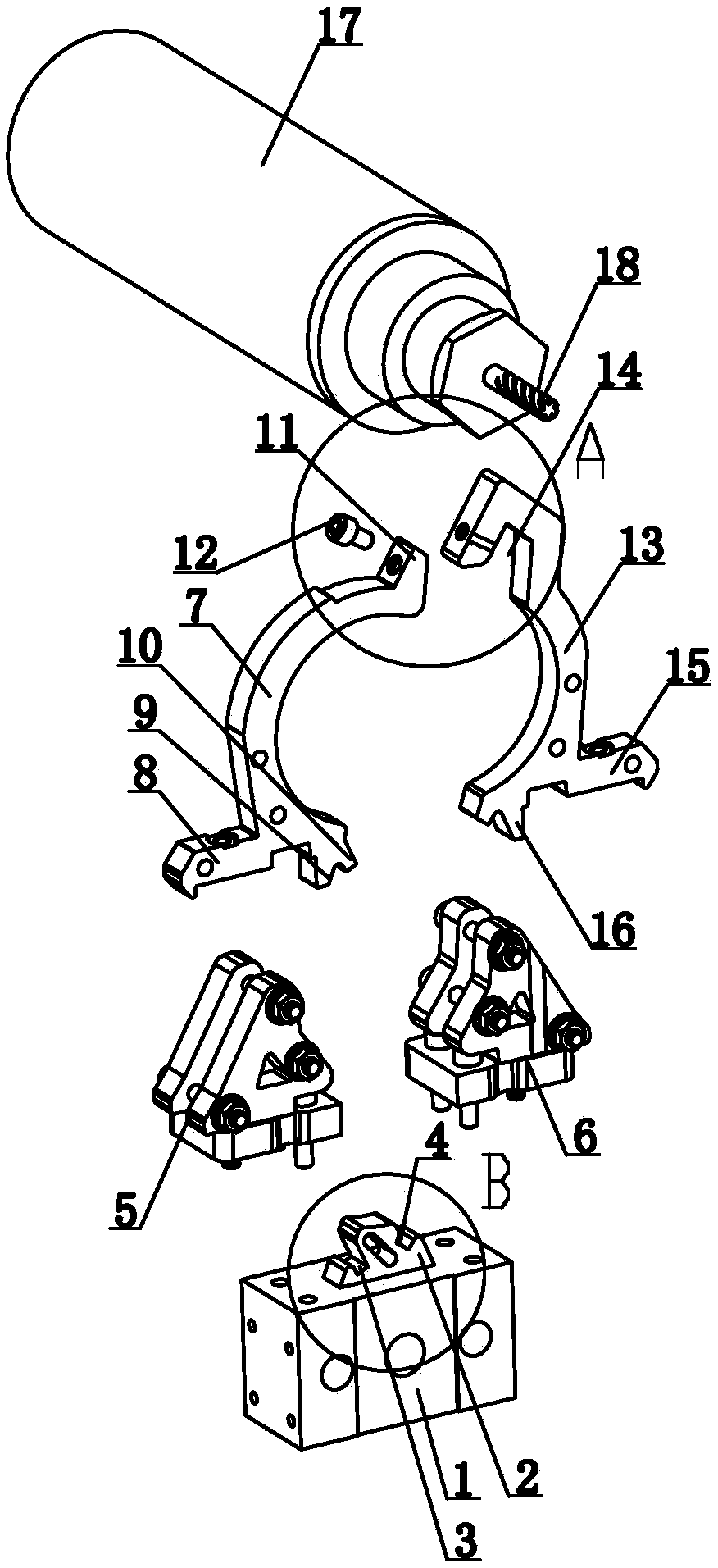 Wood-plastic template drilling device