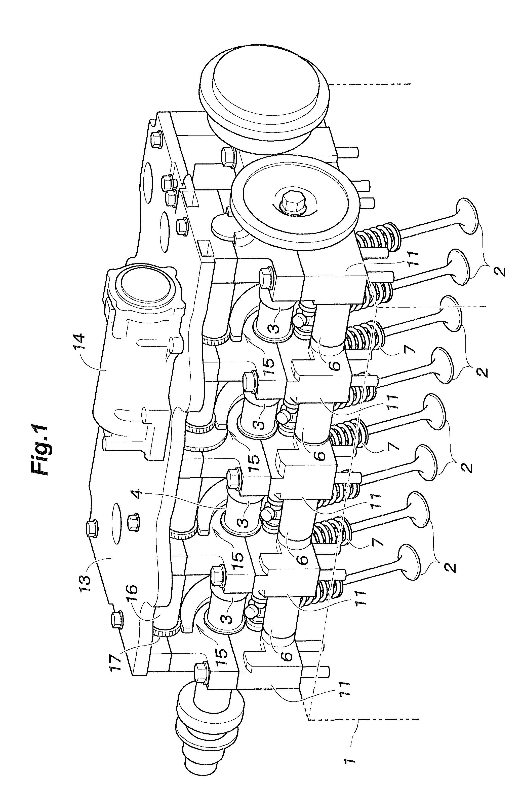 Variable valve opening property internal combustion engine