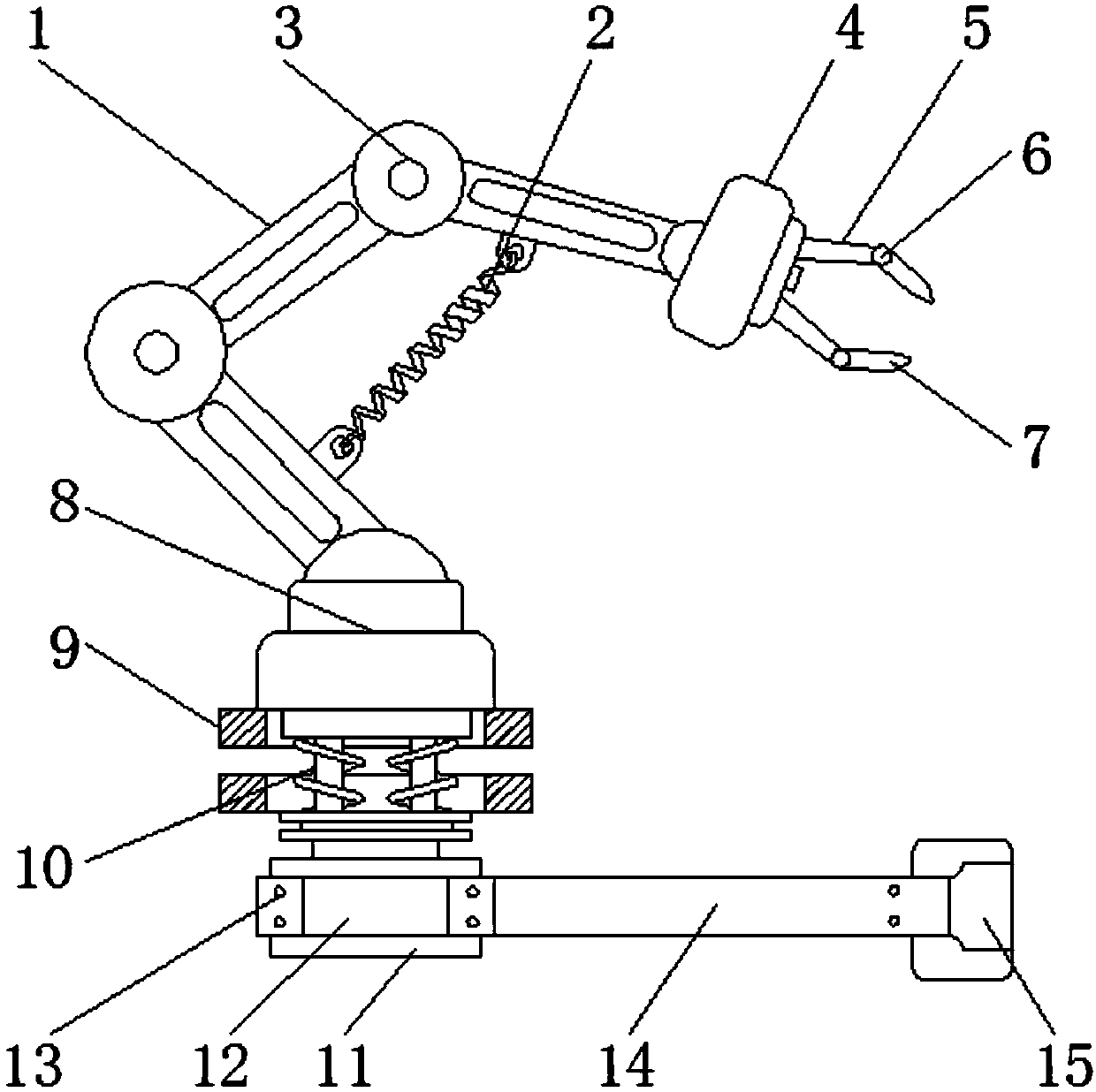 Anti-shake intelligent manipulator for feeding of packaging machine