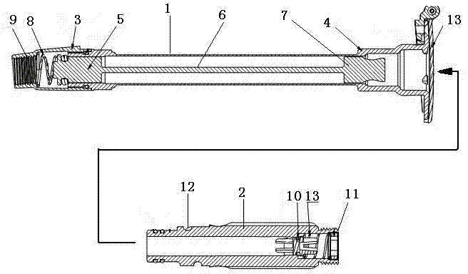 Anti-freezing rapid water taking valve