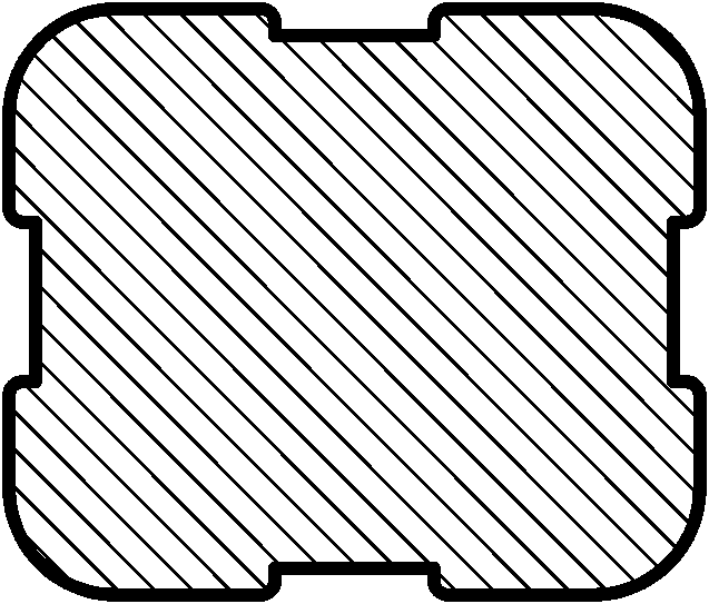 Mortar template for high intensity adjustment