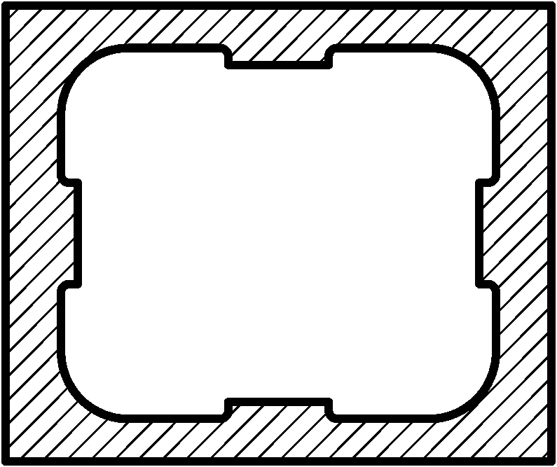 Mortar template for high intensity adjustment