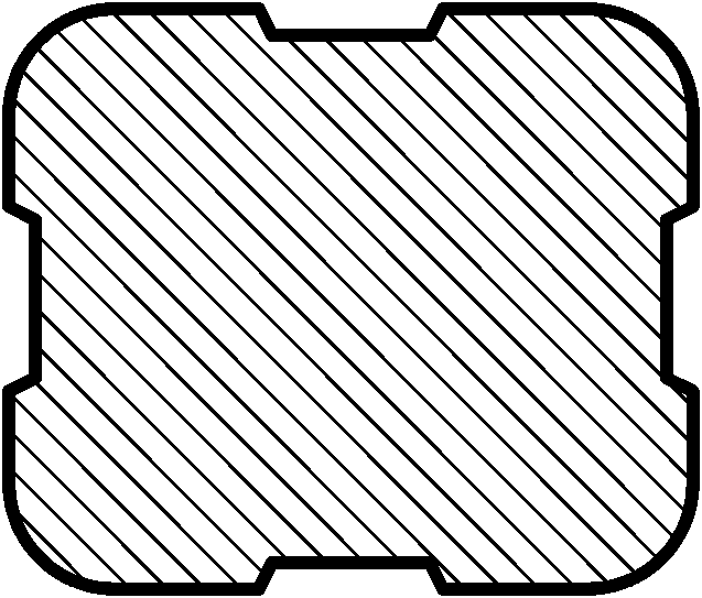 Mortar template for high intensity adjustment