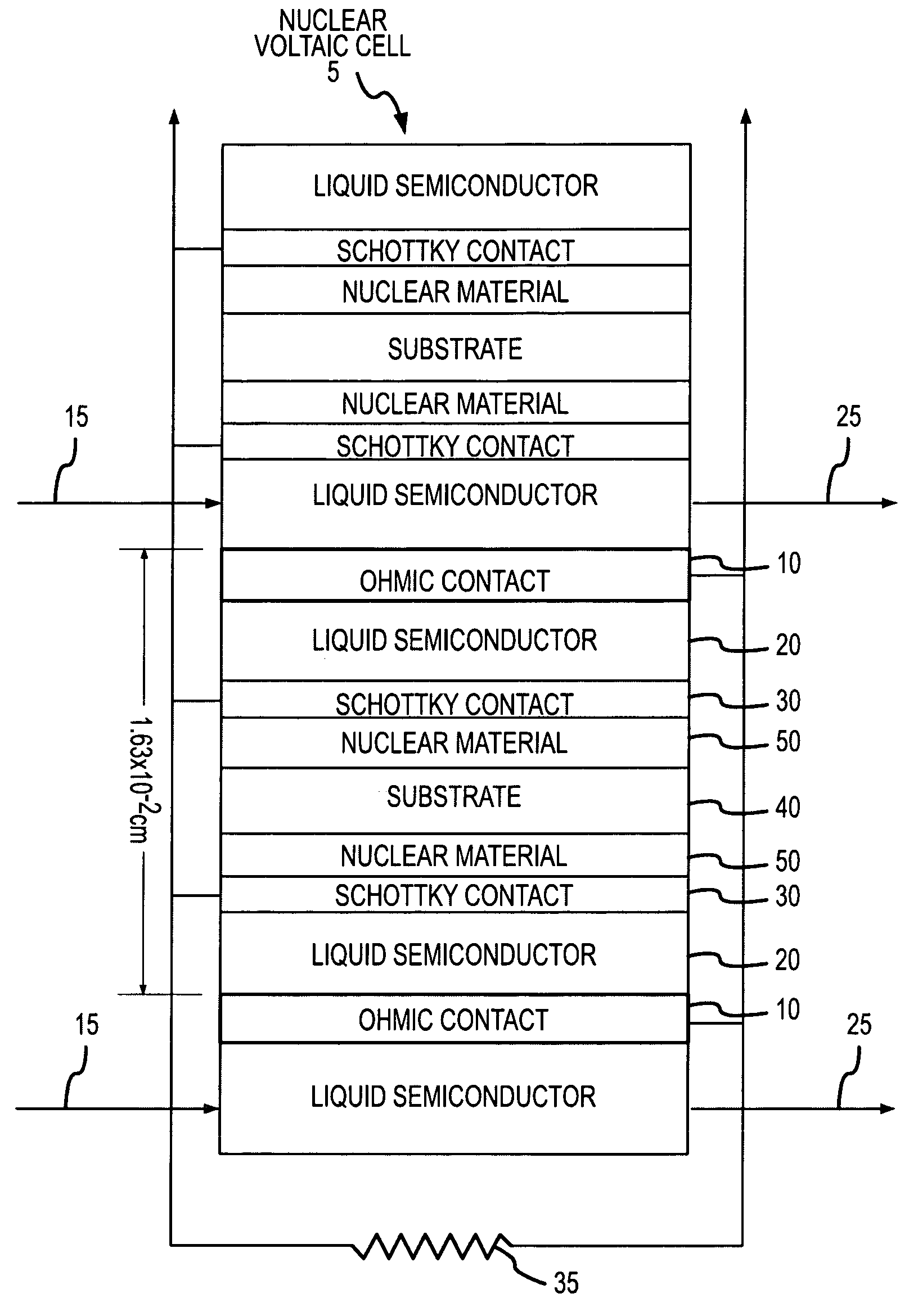 Nuclear voltaic cell