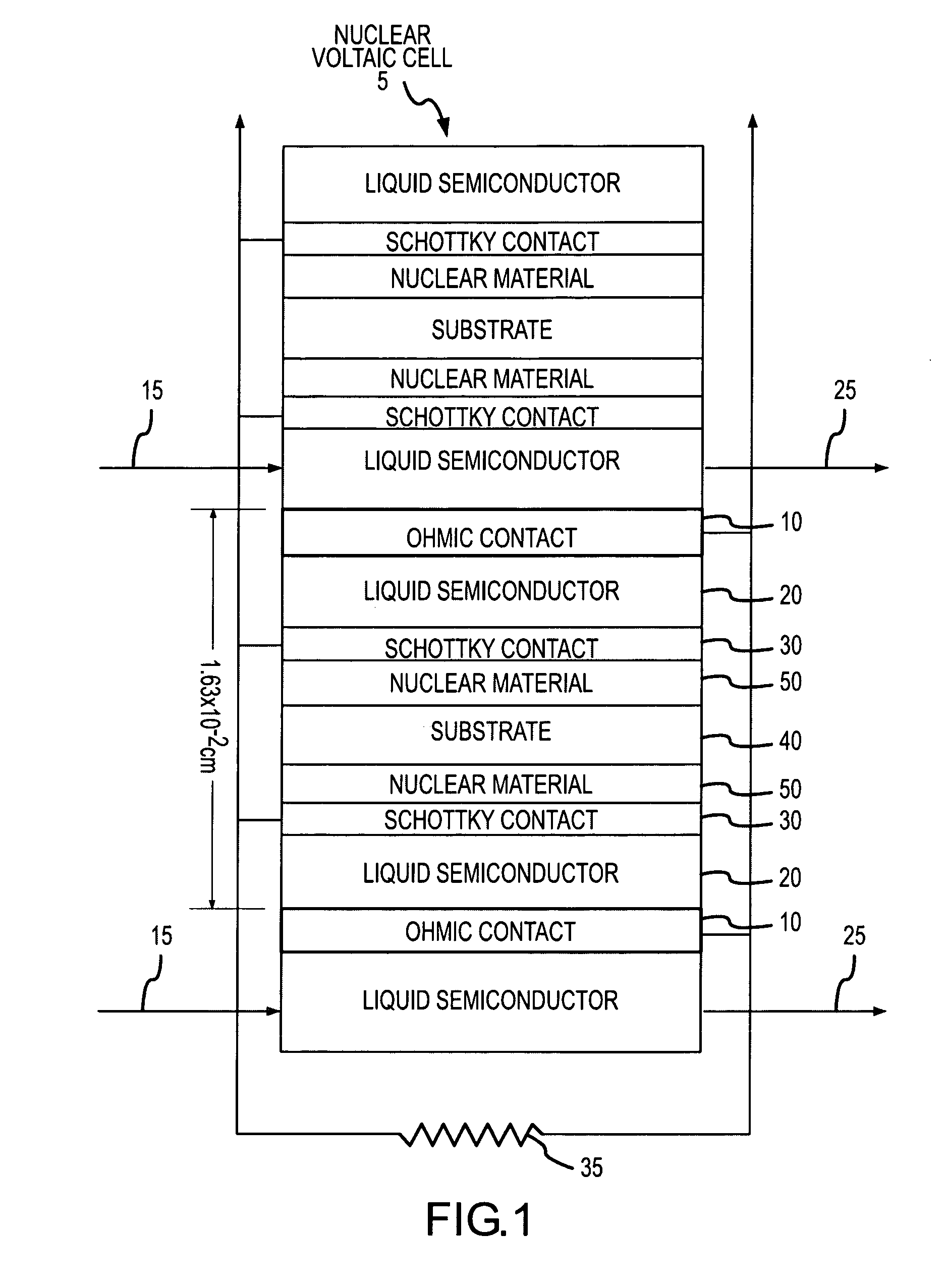 Nuclear voltaic cell