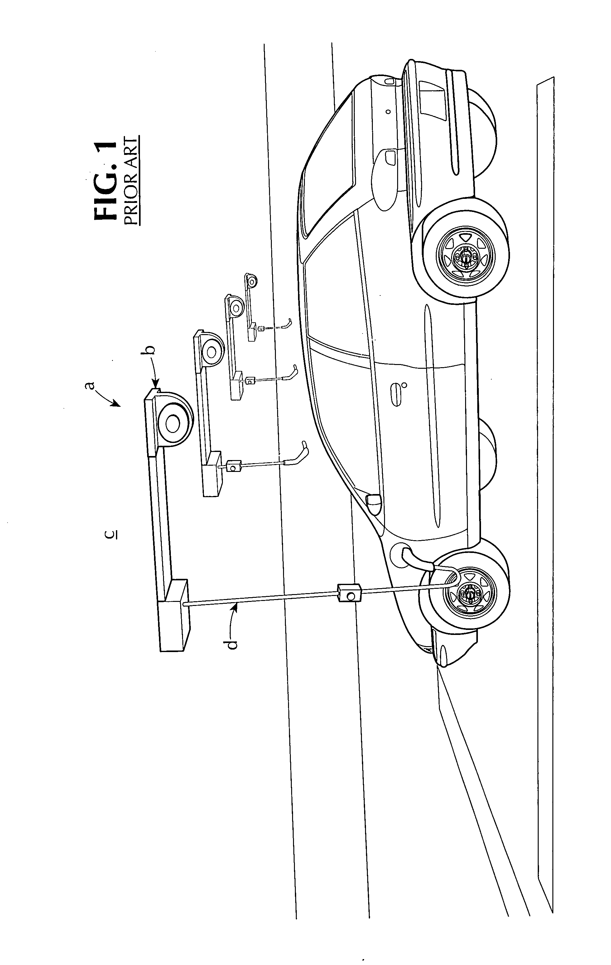 Overhead mobile charger system for reaching and charging electric vehicles parked in a pair of adjacent rows of side-by-side parking spaces