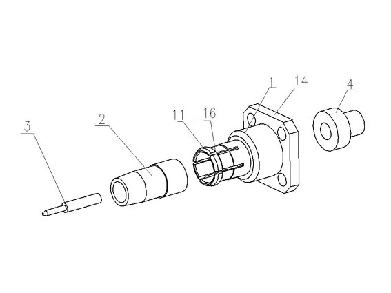 Radio frequency coaxial connector