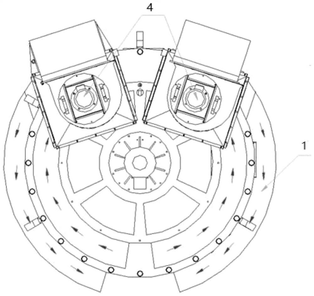 Closed cooling structure of a wind power generator