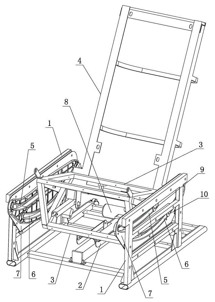 Zero space structure of massage chair