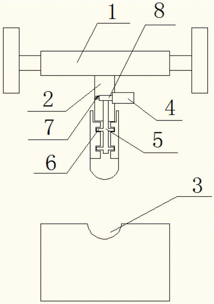 Forging die with punch convenient to replace