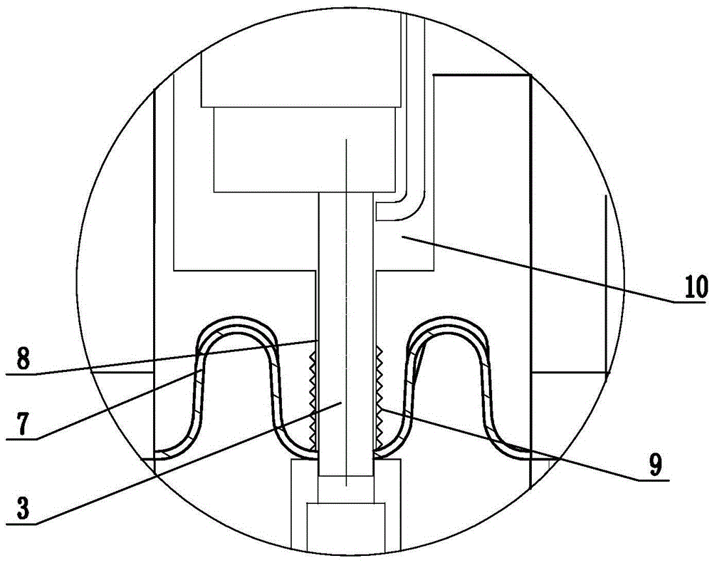 Separation device for reducing punching wear of hot-formed steel plate