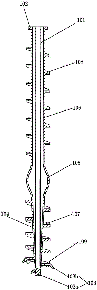 Construction technology of one-way spiral half-squeeze soil drill bit and one-way spiral half-squeeze pile