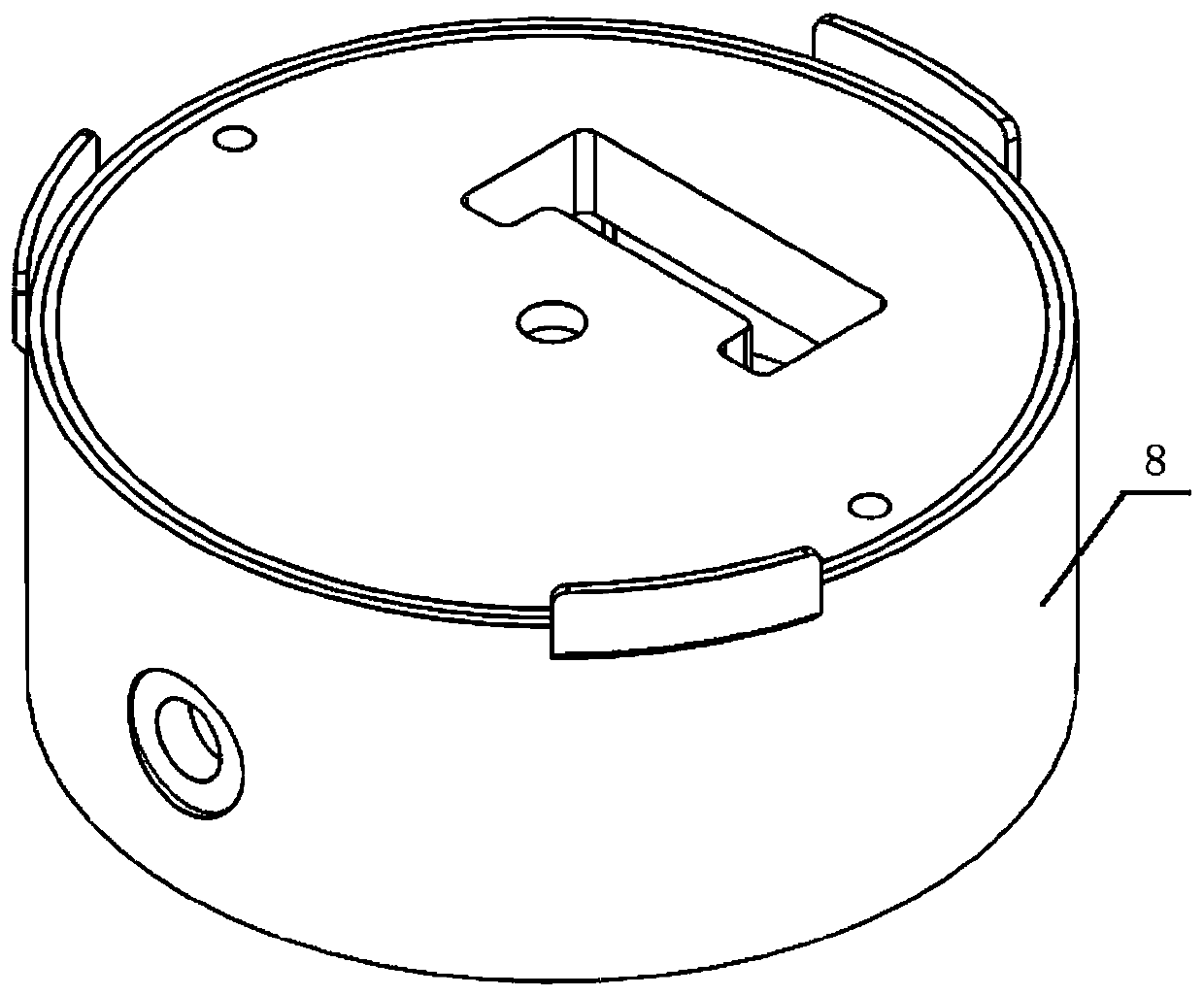 Structure device based on fusion of monocular camera and laser radar