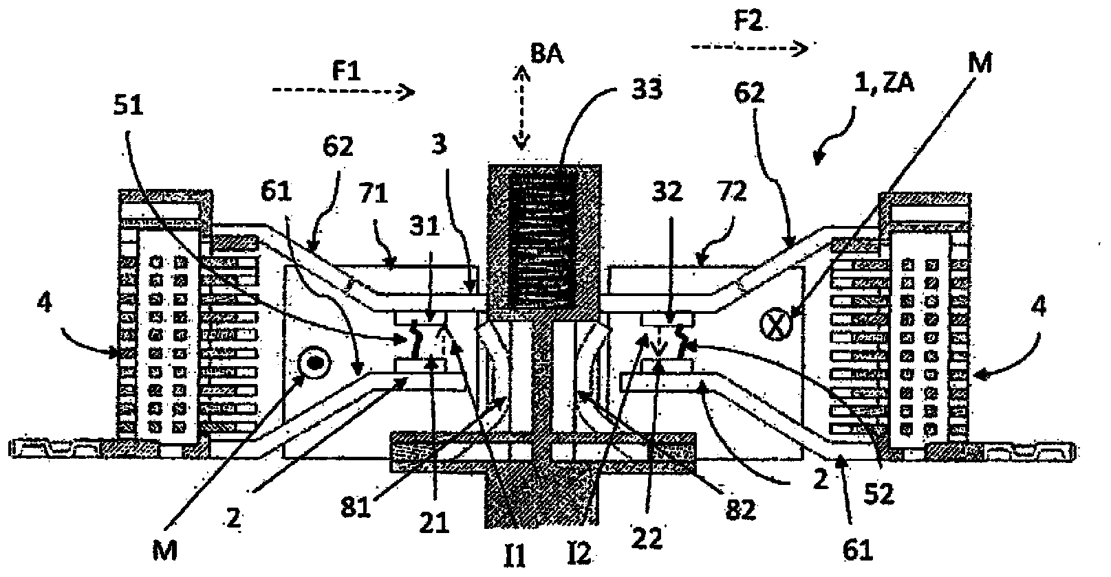 Switch with arcing chamber