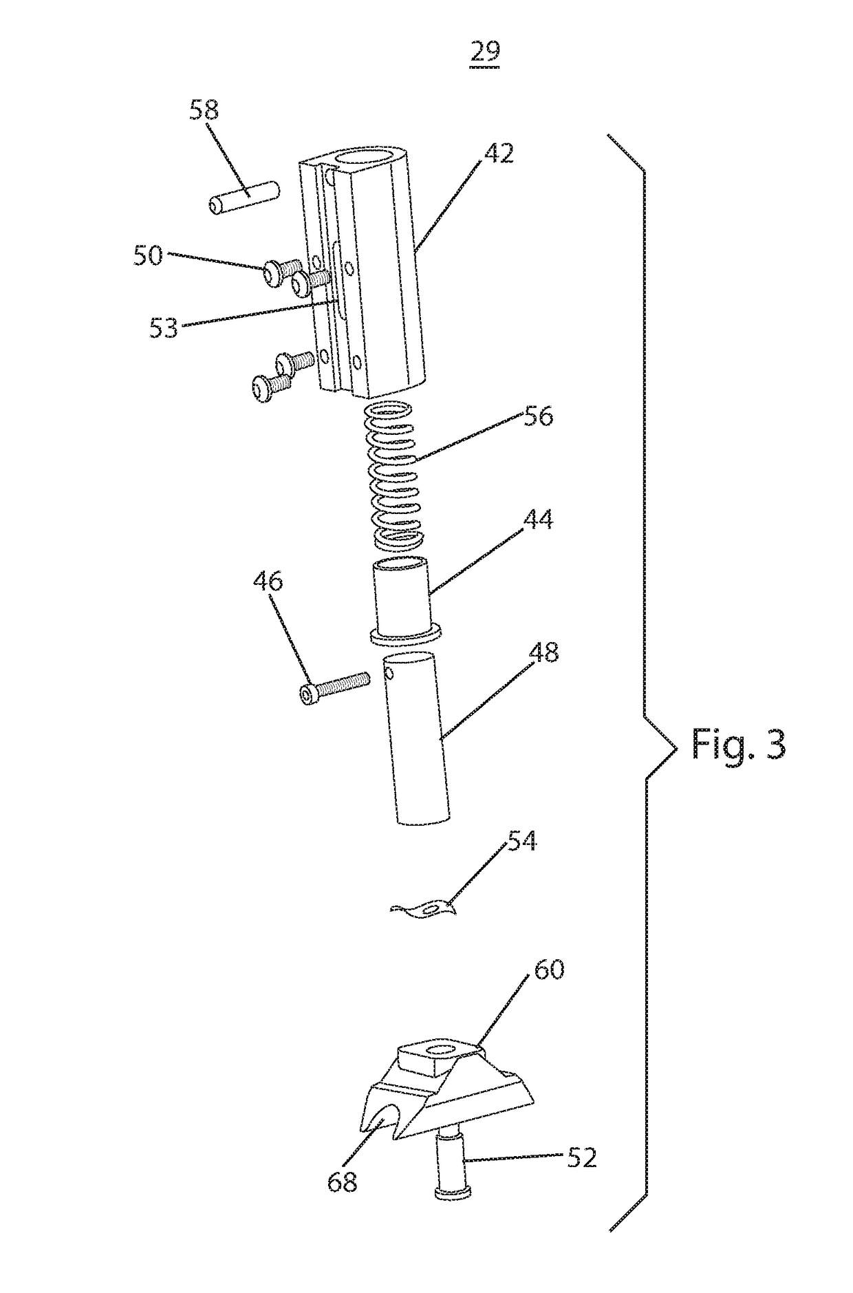 Door guide system with modular threshold track