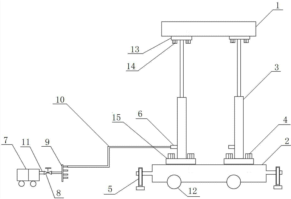 Disassembling tool table for disassembling engine brake