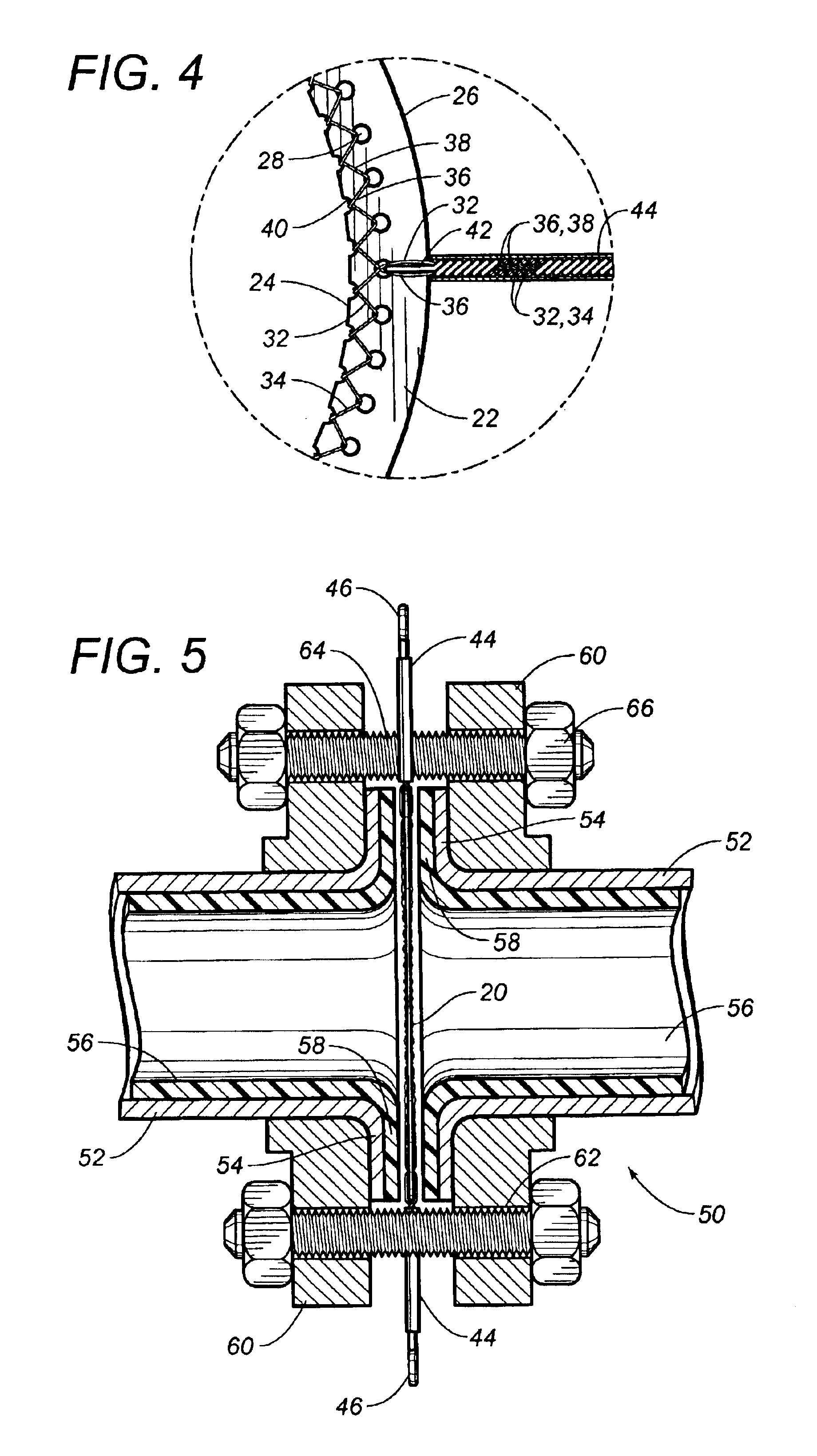 Welded flange connection